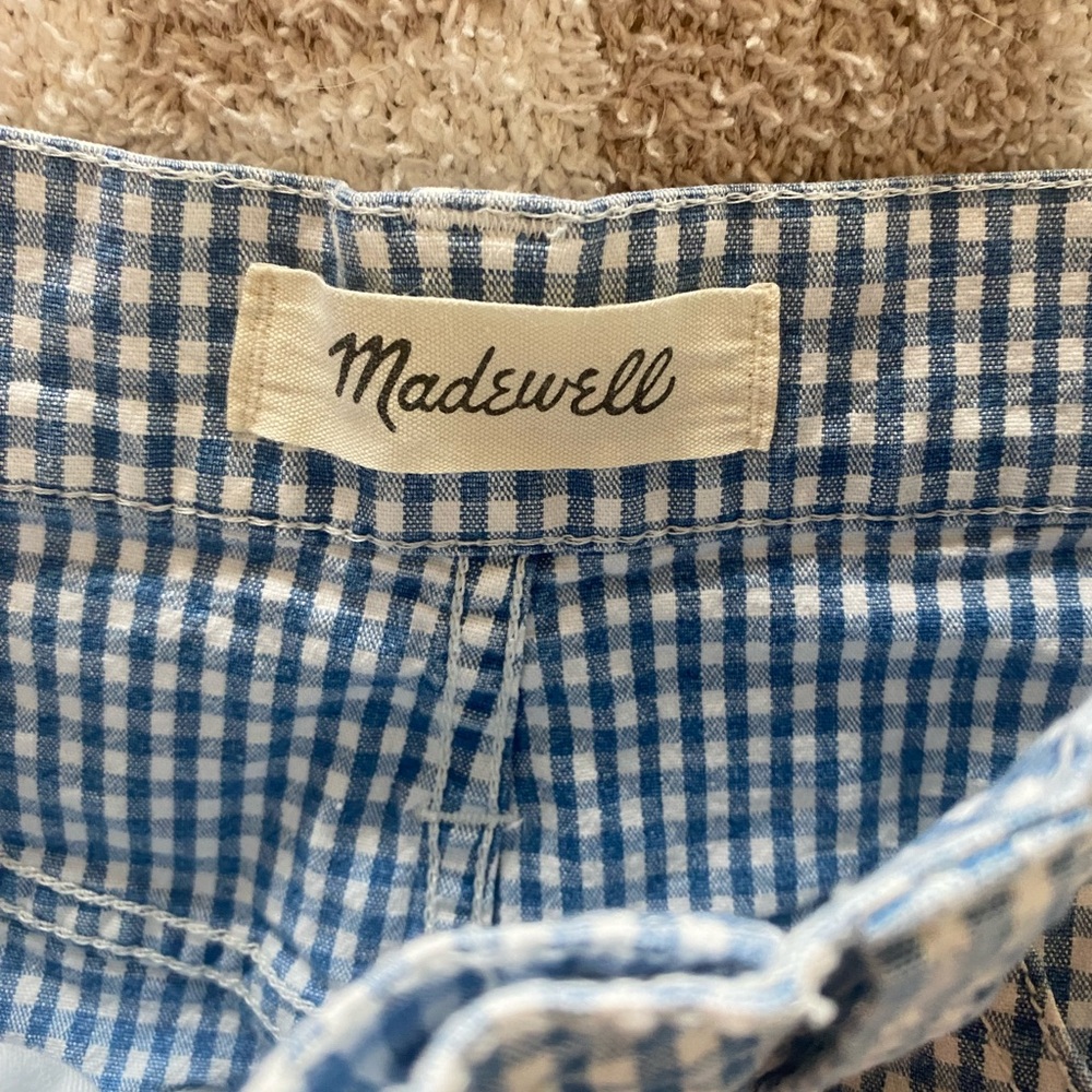 gingham madewell skirt